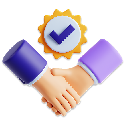 Hands exchanging a handshake